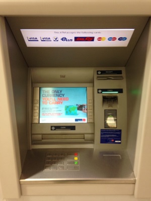 Geen geld uit de geldautomaat. | Wereldreizigersclub