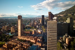Uitzicht op Bogotá, Colombia