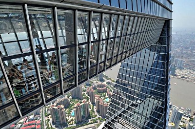 Skywalk in Shanghai World Financial Centre