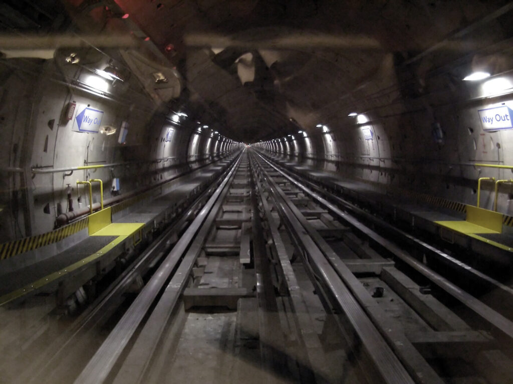 Londen verborgen metrotunnel