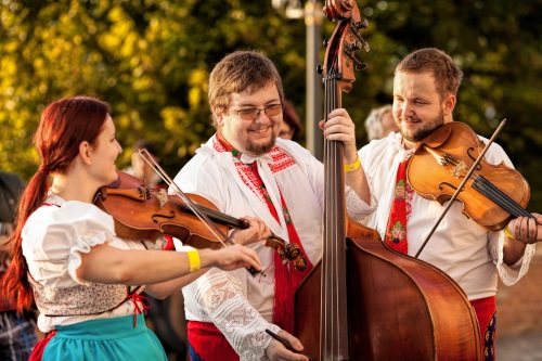 Muziek op wijnfeesten Tsjechië