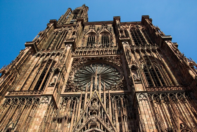 Gevel van kathedraal Straatsburg