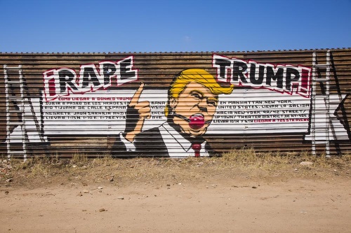 Anti-Trump schildering in Tijuana