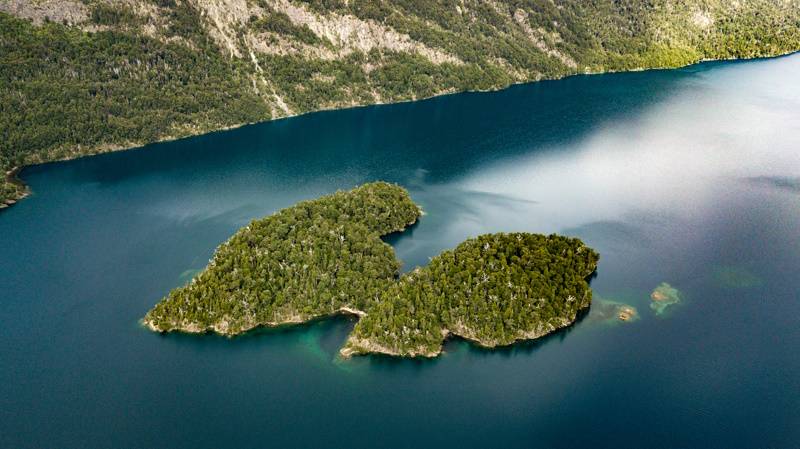 Isla Corazon eiland Argentinië