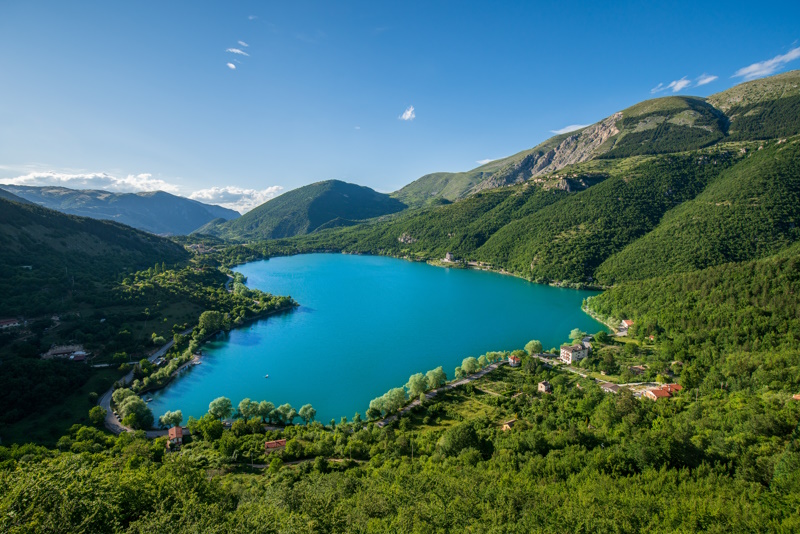 Italië meer Lago di Scanno