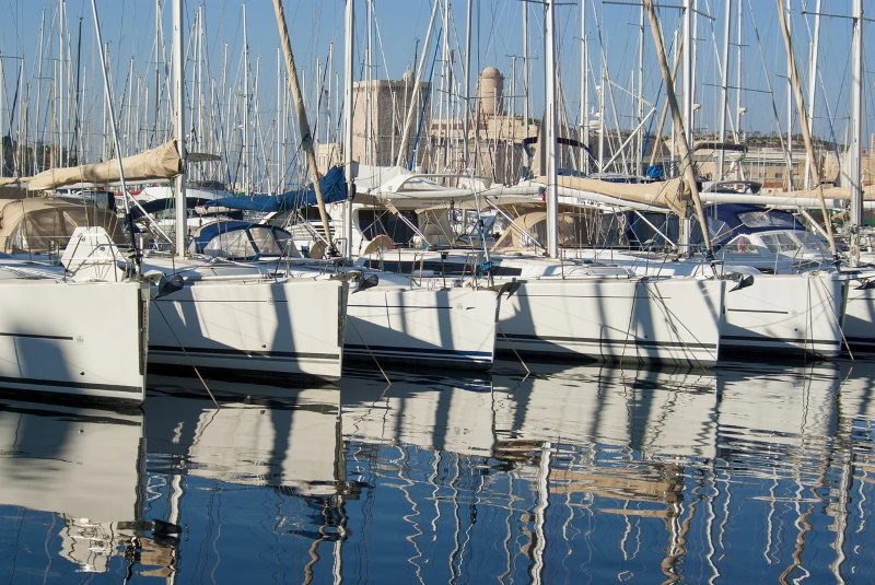 Oude haven in Marseille