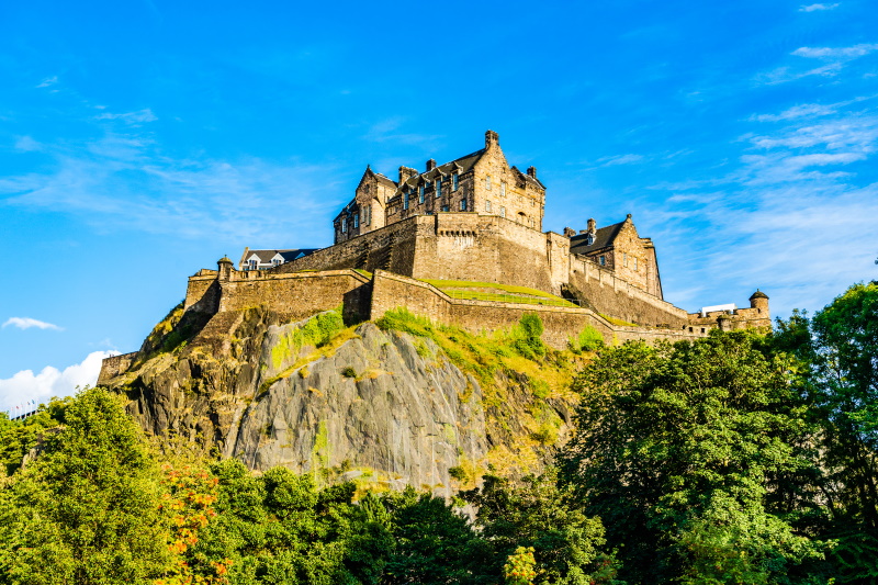 Edinburgh kasteel in Schotland