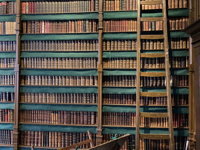 Bibliotheek in Huis van Gijn in Dordrecht
