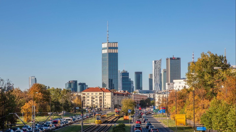 Varso wolkenkrabber in Warschau