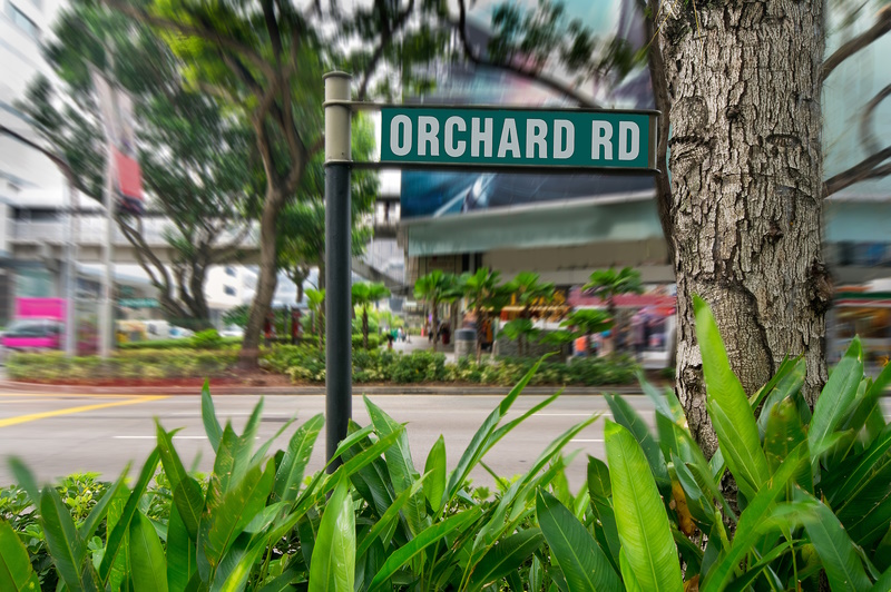 Winkelstraat Orchard Road in Singapore