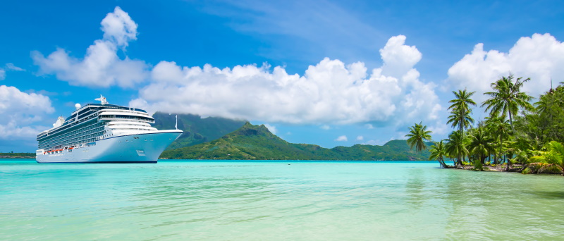 Tahiti toeristen cruiseschip