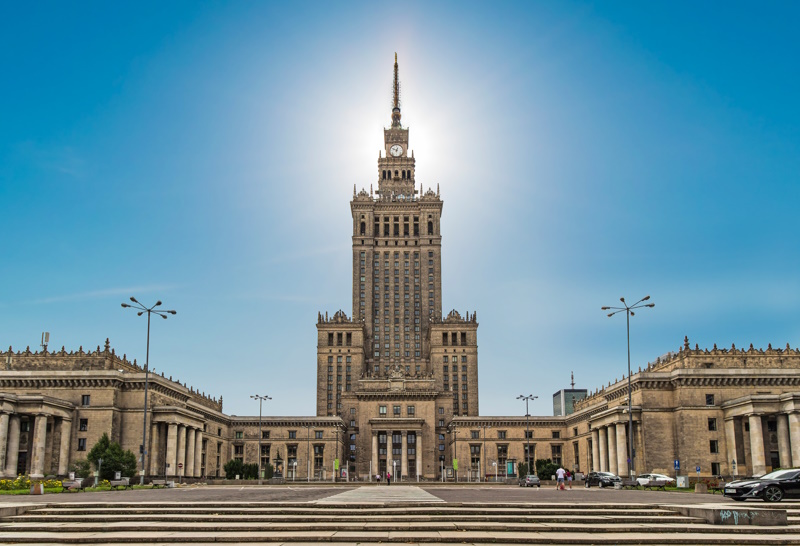 Paleis van Cultuur en Wetenschap in Warschau