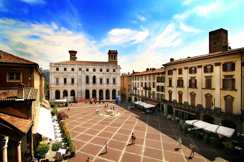 Bergamo stadsplein