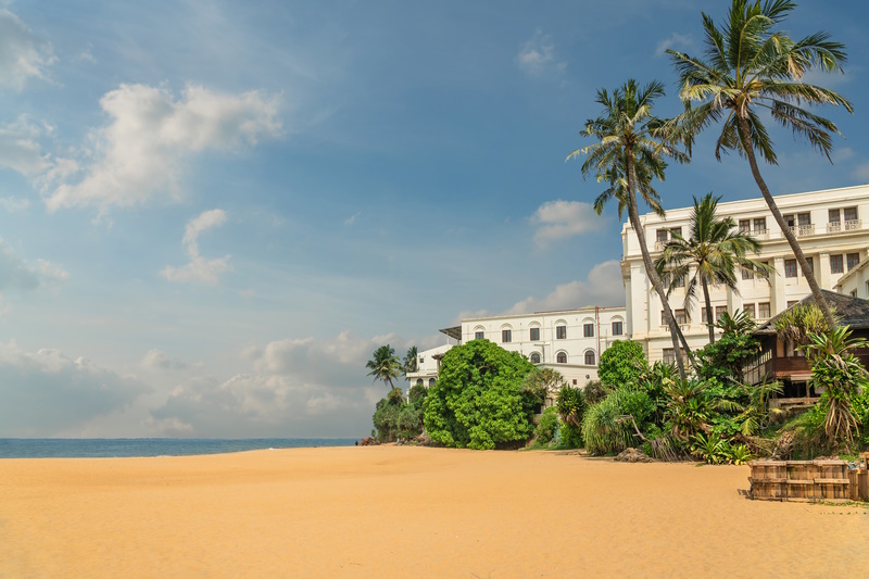 Strand van Mount Lavinia in Colombo