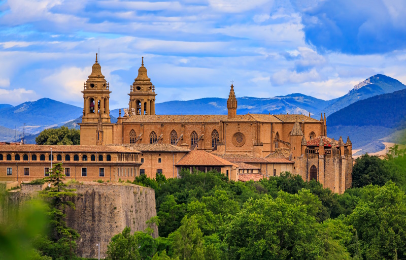 Pamplona kathedraal uitzicht