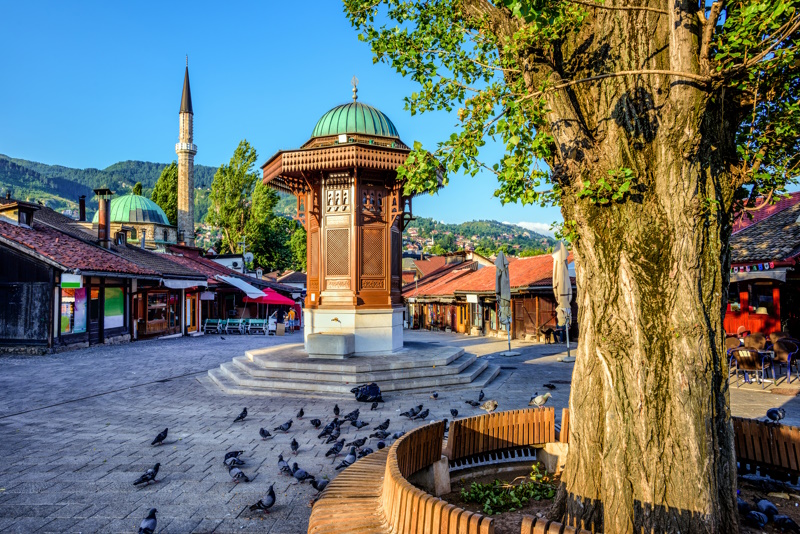 Sebilj-fontein in Sarajevo