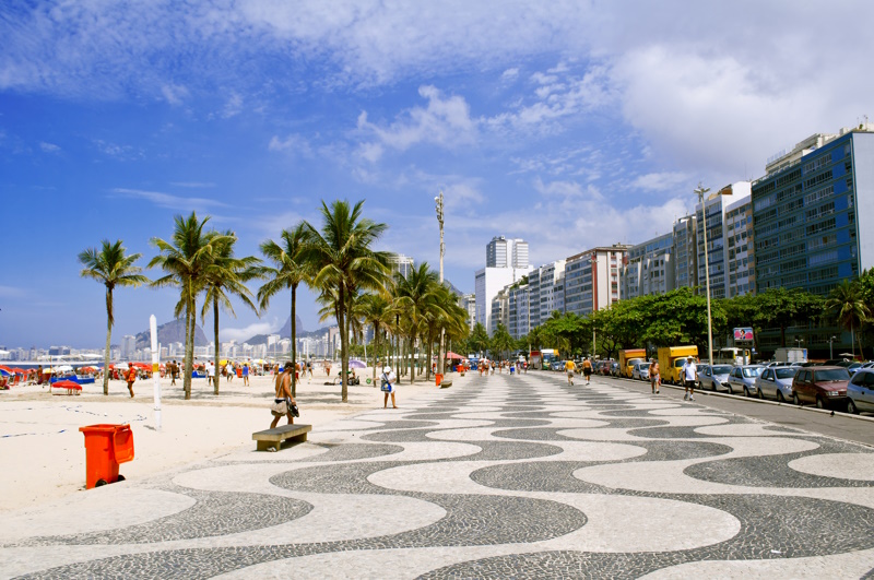 Boulevard Copacabana in Rio de Janeiro