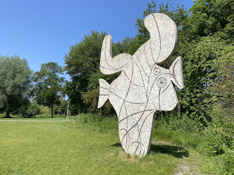 Picasso in Vondelpark in Amsterdam