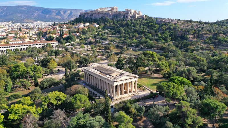 Agora tempel in Athene
