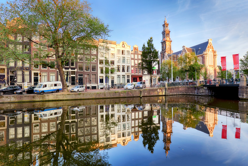 Amsterdam sloep Westertoren