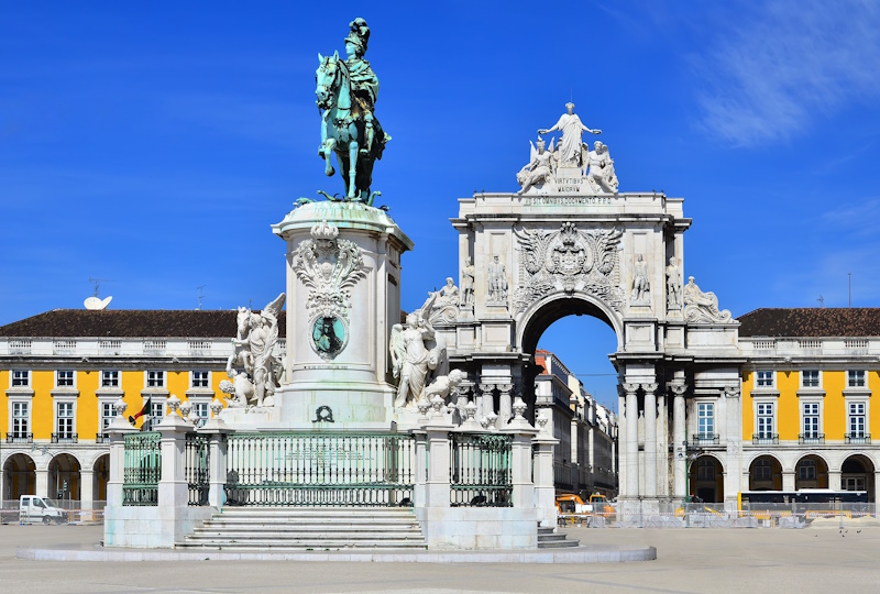 Praca Comercio in Lissabon