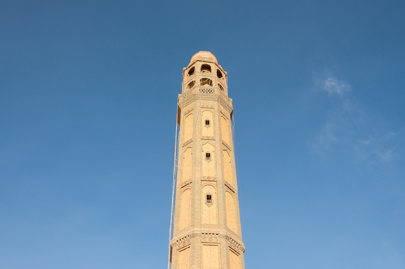 Minaret moskee in Tozeur
