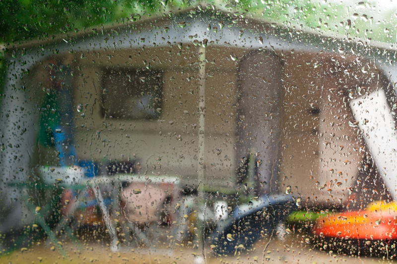 Caravanverzekering regen