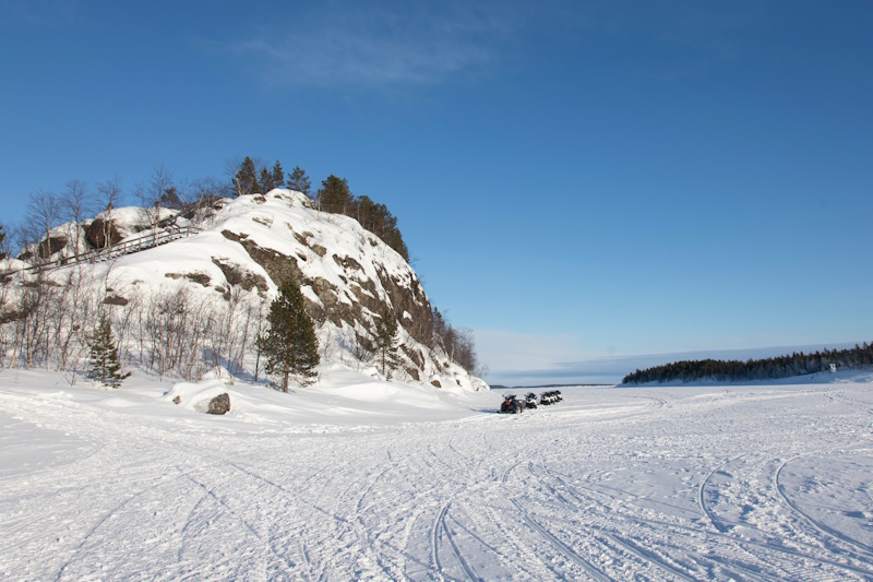 Sneeuwscooter Inarimeer Fins Lapland