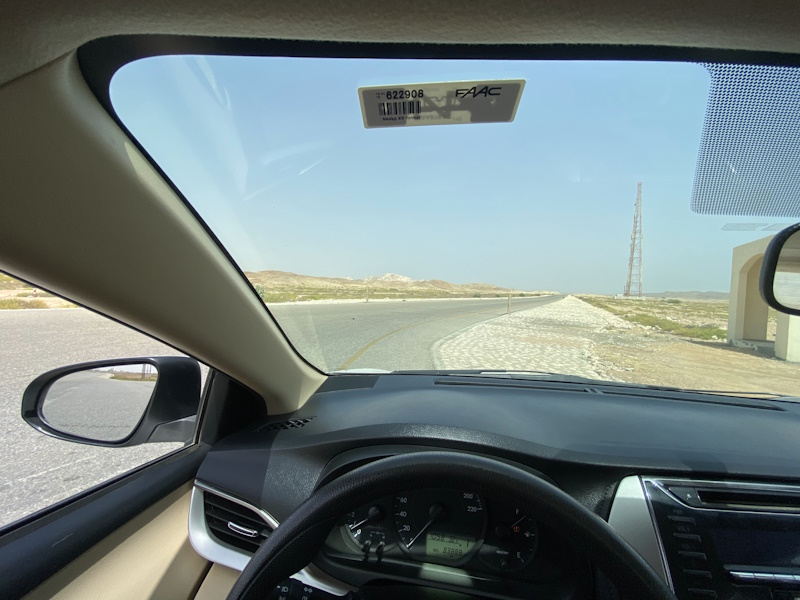 Oman autorijden weg