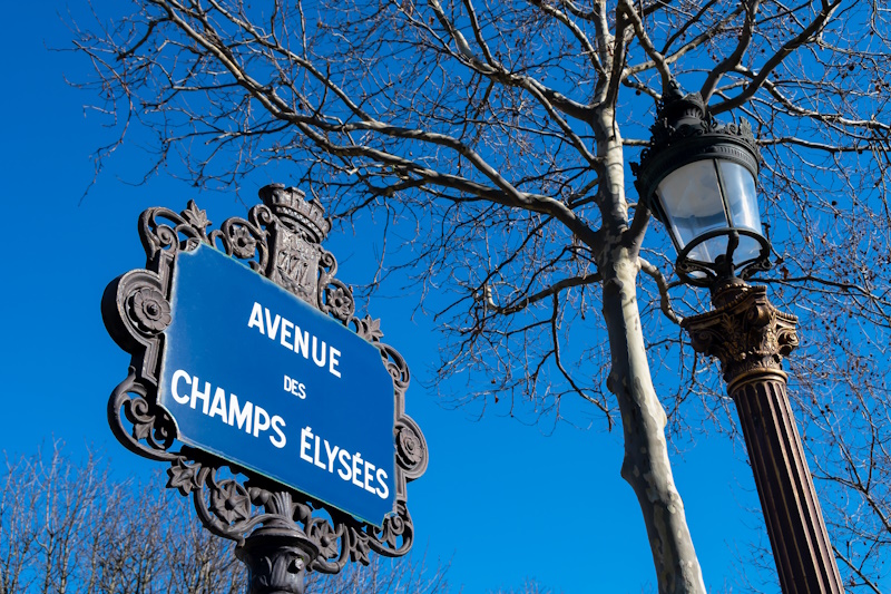 Champs Elysees boulevard Parijs