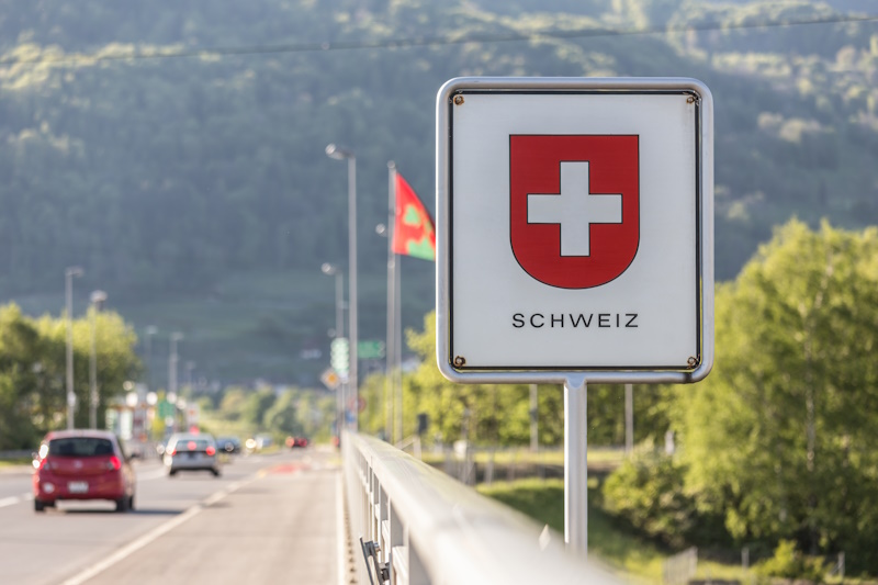 Zwitserland vignet grens