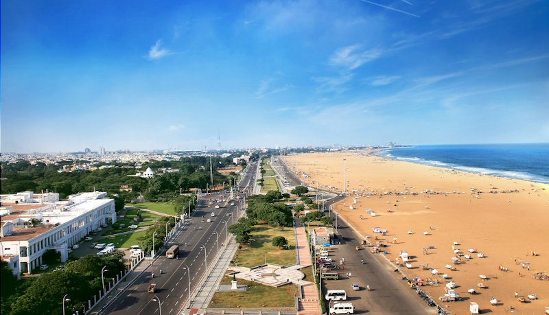 Marina Beach in Chennai