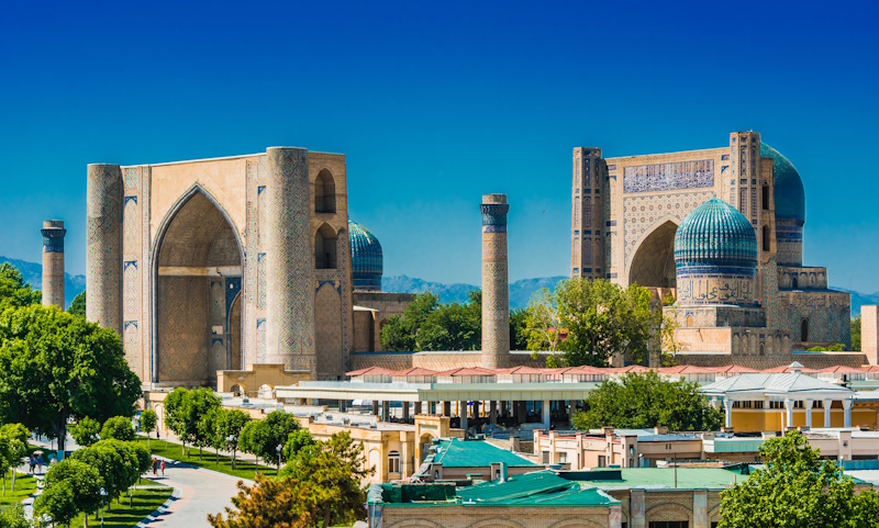 Bibi-Khanum moskee in Samarkand