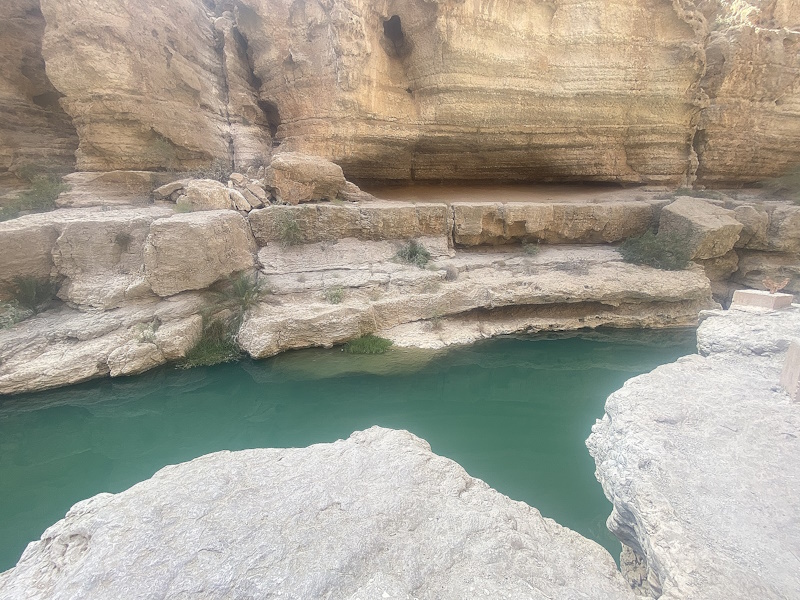 Wadi Shab eerste poel