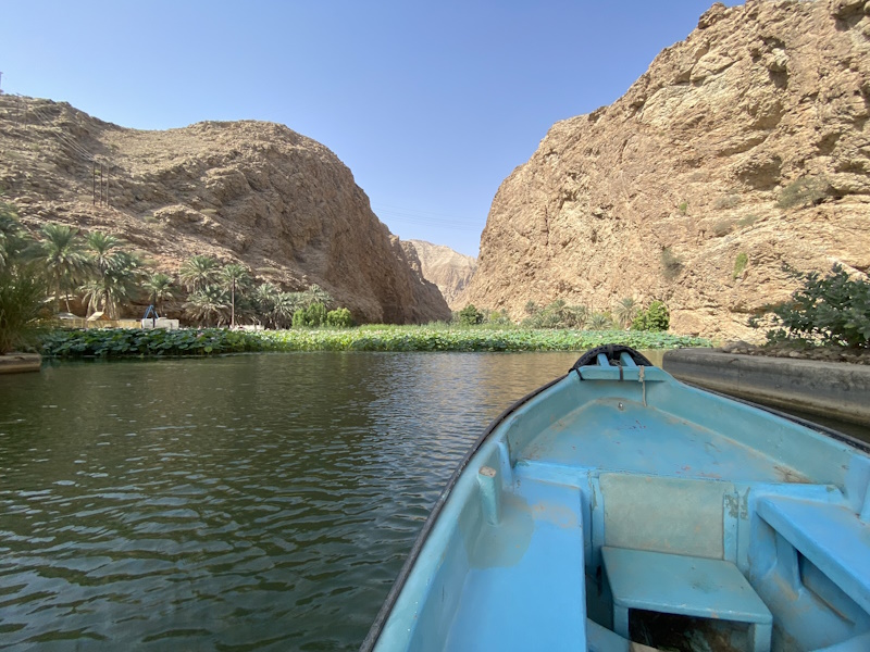 Wadi Shab overtocht