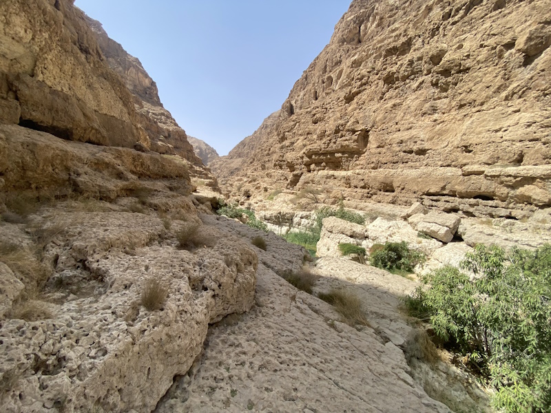 Wadi Shab rotsen