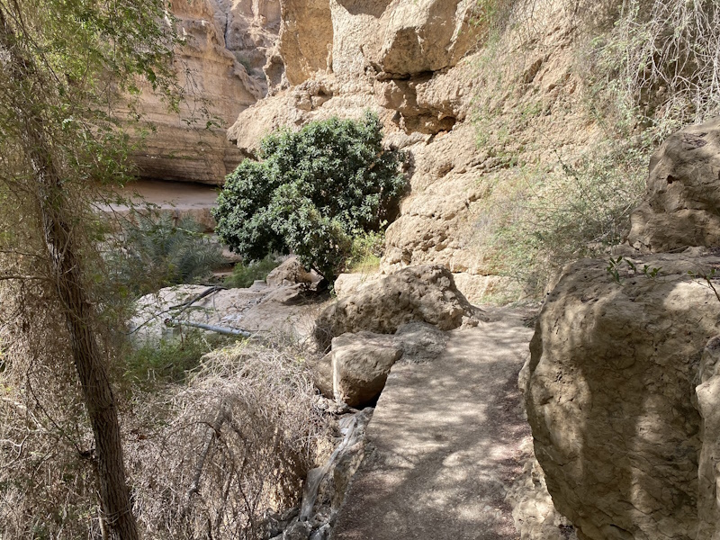 Wadi Shab wandelpad
