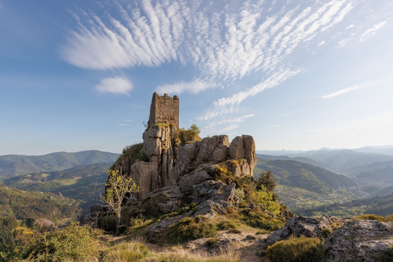 Rochebonne kasteel in Ardèche