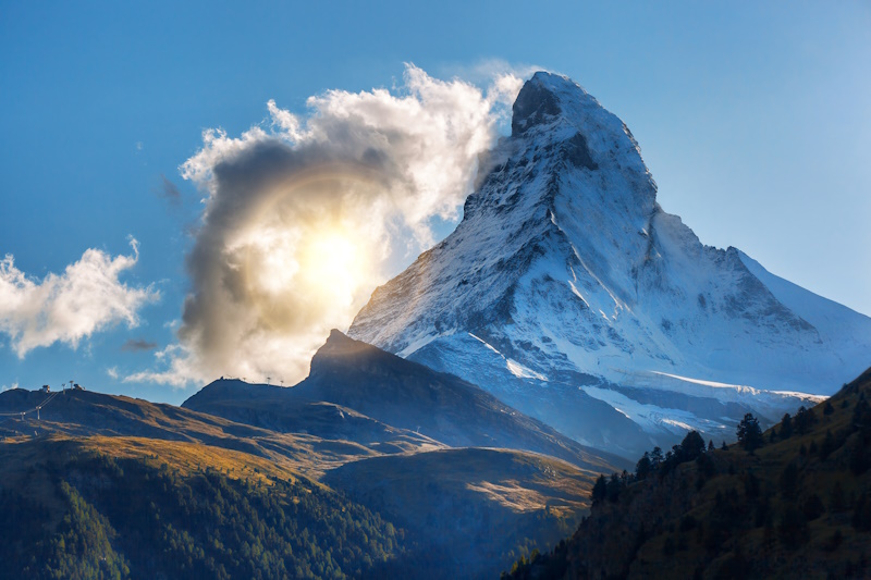 Matterhorn luxe trein en uitzicht