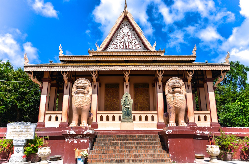 Wat Phnom tempel in Phnom Penh