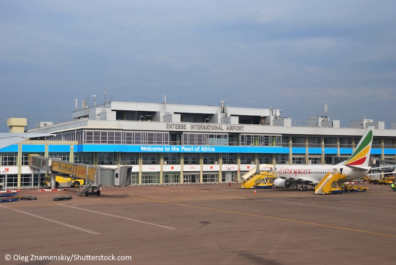 Oeganda reizen vliegveld