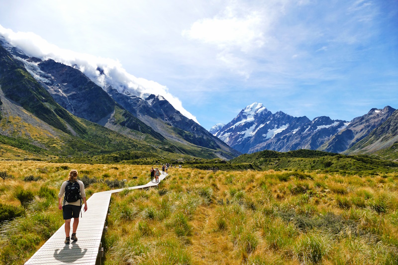 Mount Cook National Park in Nieuw-Zeeland