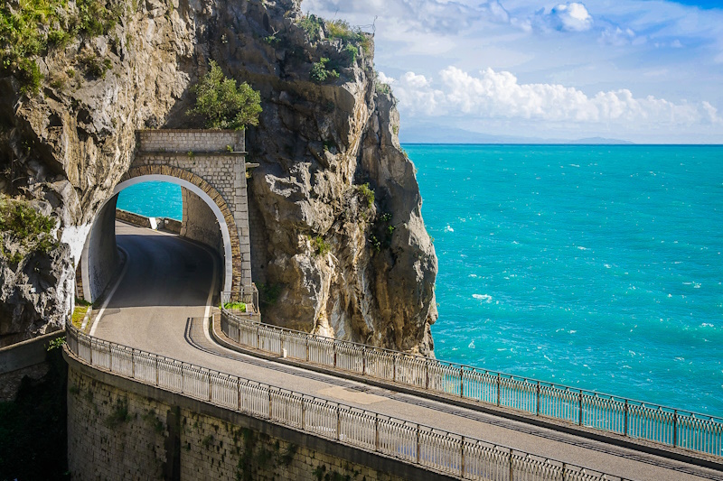 Amalfi Drive in Positano