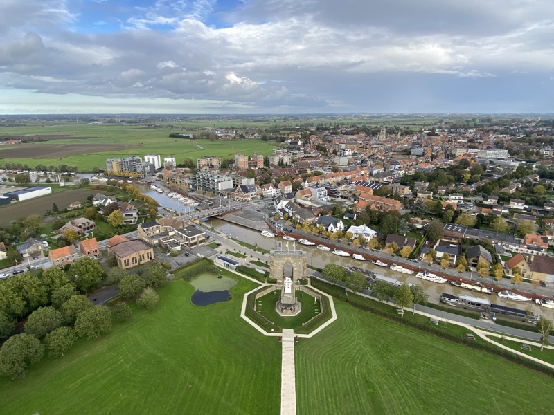 Diksmuide IJzertoren uitzicht