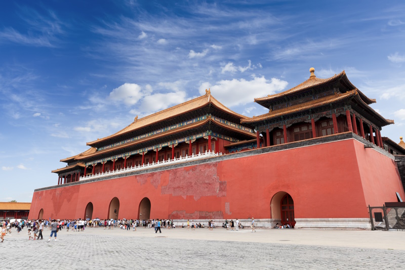 Hoofdpoort van Verboden Stad in Peking