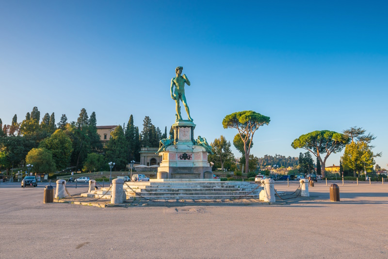 Michelangelo plein in Florence