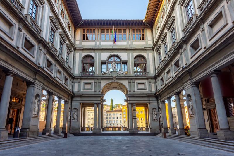 Uffizi kunstmuseum in Florence