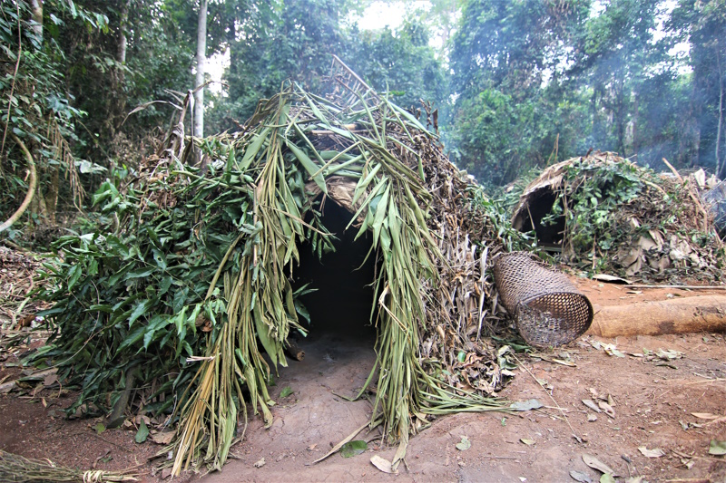 Dja inheemse hut Kameroen