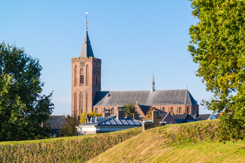 Grote Kerk in Naarden in Noord-Holland