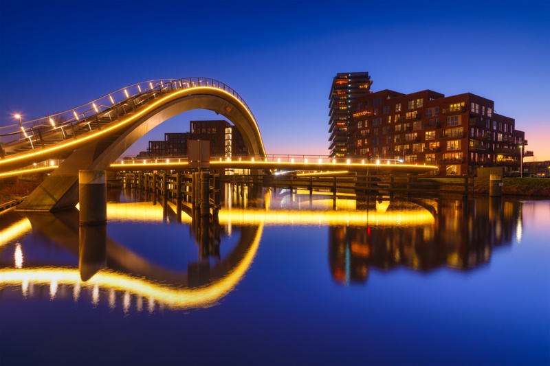 Melkwegbrug in Purmerend in Noord-Holland